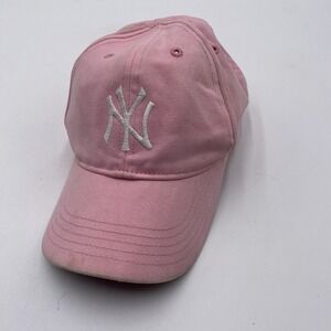 New York Yankees Infant Girls Hat PINk 47 Brand Adjustable Baseball Hat Cleaned